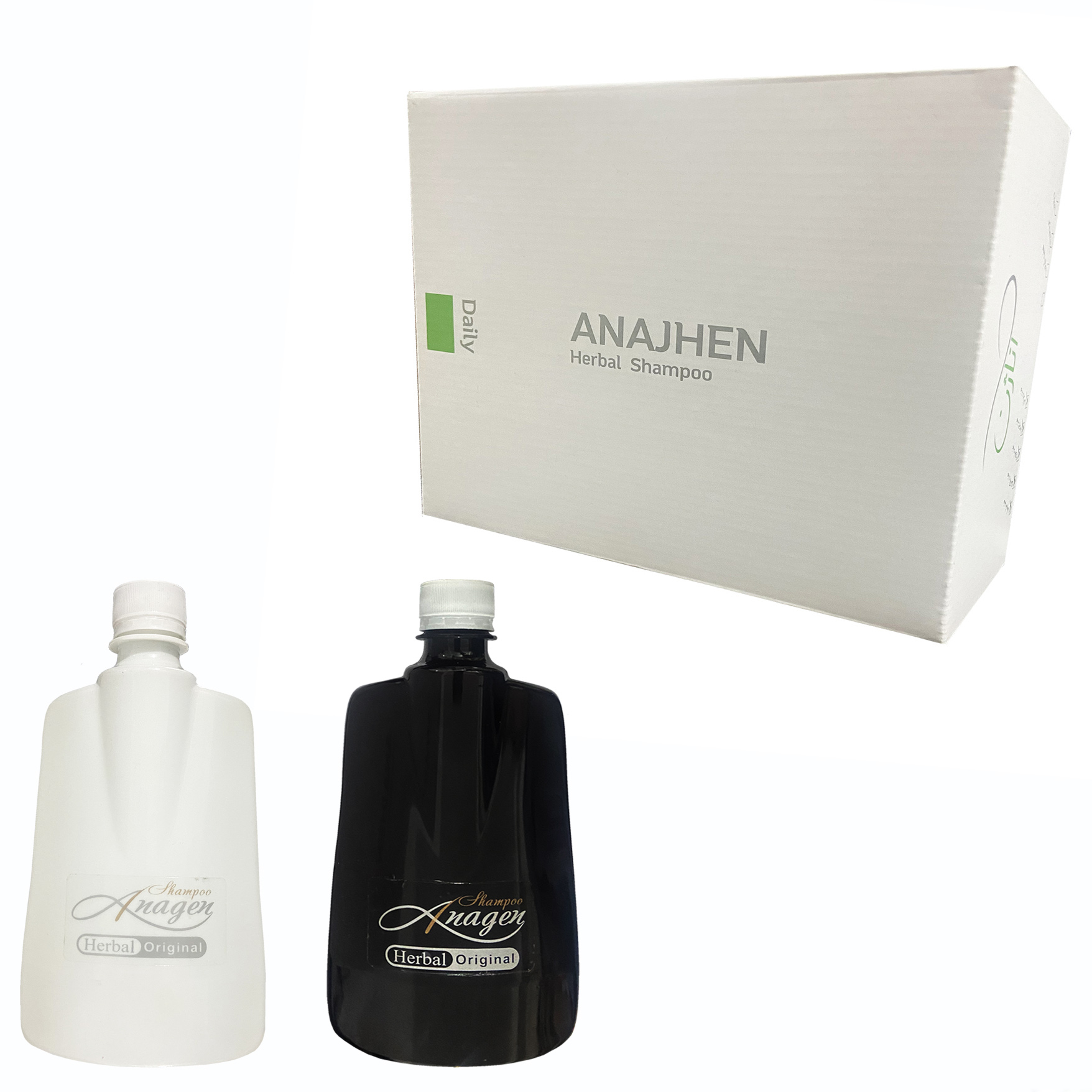 شامپو تقویت کننده و ترمیم کننده مو آناژن مدل WT_BL حجم 500 میلی لیتر مجموعه 2 عددی