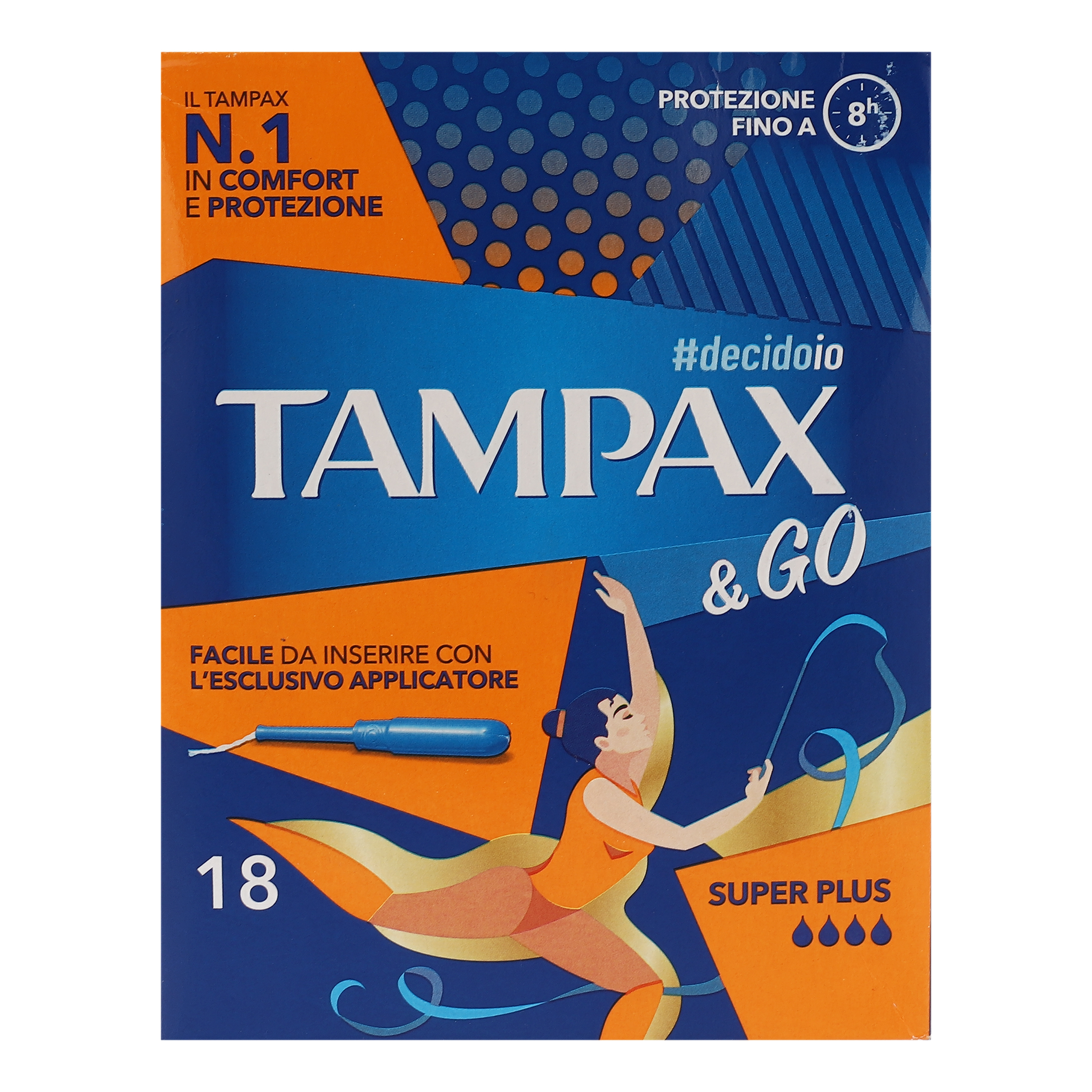 تامپون تامپکس مدل GO بسته 18 عددی