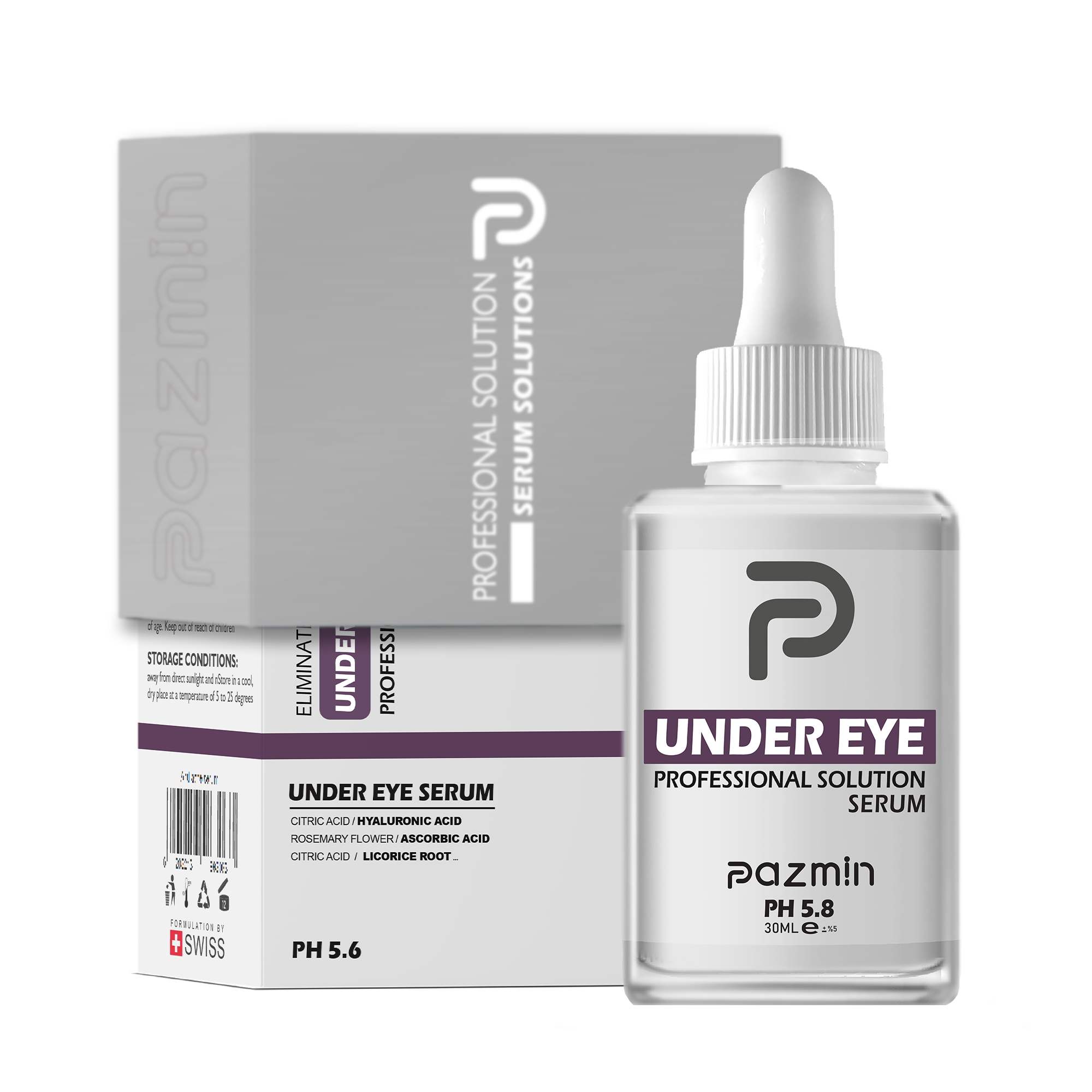 سرم دور چشم پازمین مدل جوان ساز حجم 30 میلی لیتر