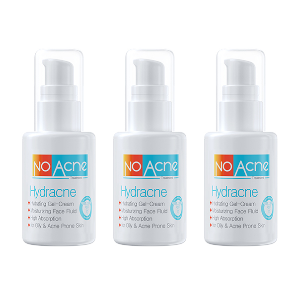 کرم آبرسان صورت نو آکنه مدل هیدرآکنه مناسب پوست های چرب حجم 70 میلی لیتر بسته 3 عددی