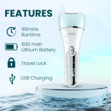 ست اصلاح موی بدن بانوان وی جی ار مدل V-733