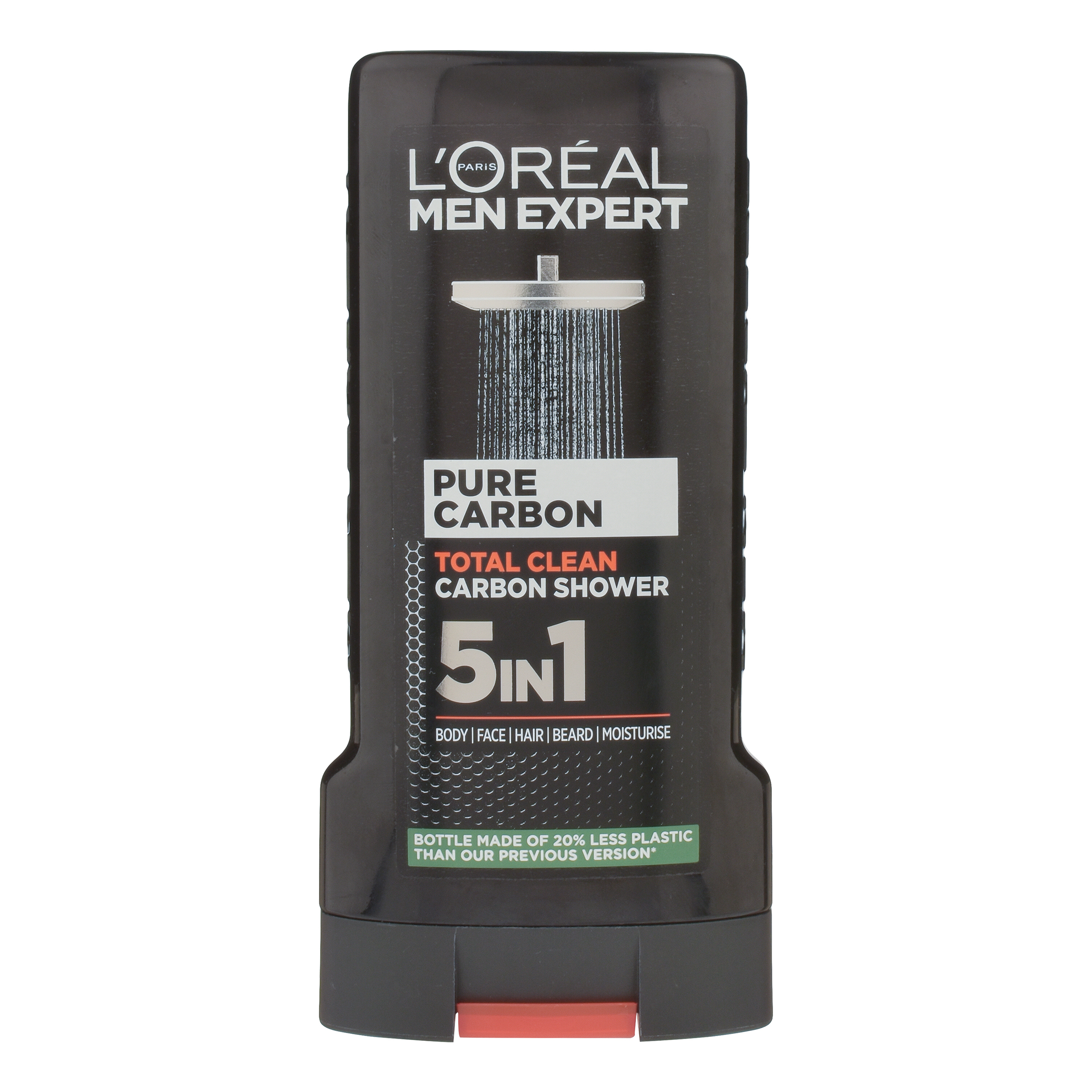 شامپو سر و بدن مردانه لورآل مدل PURE CARBON با رایحه دریایی مناسب برای انواع پوست حجم 300 میلی‌لیتر