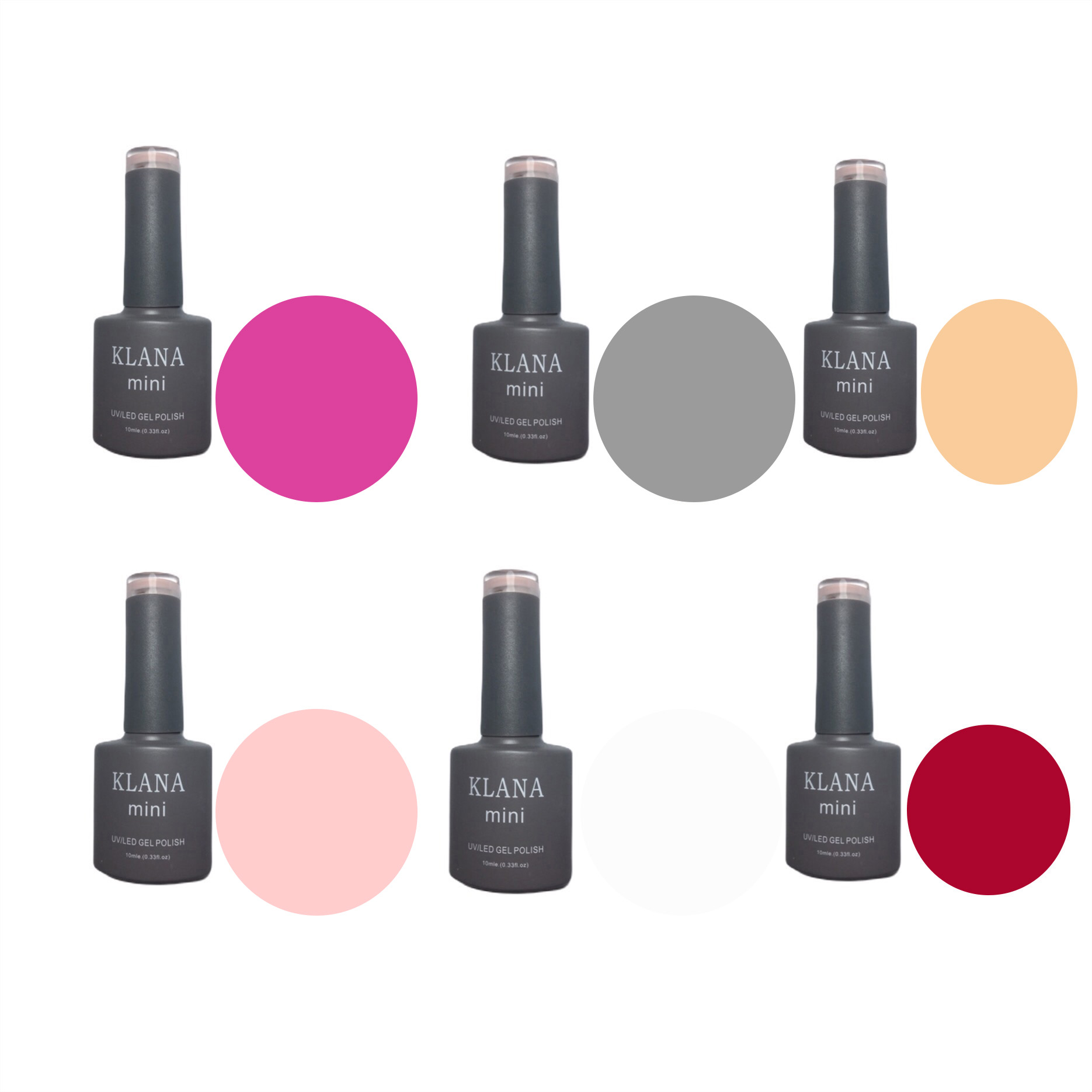 لاک ژل ناخن کلانا مدل اکلیلی بسته 6 عددی