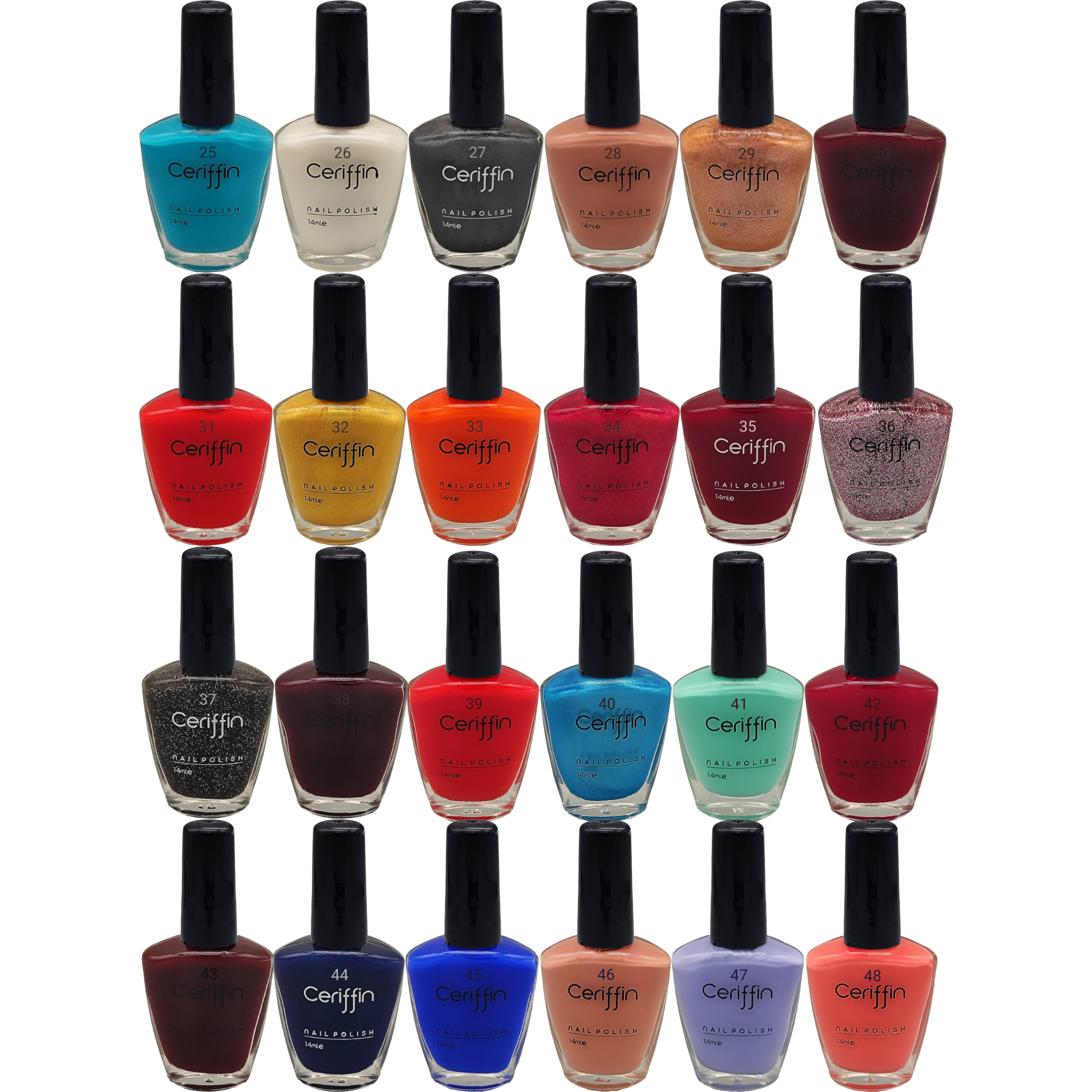 لاک ناخن سریفین مدل B مجموعه 24 عددی