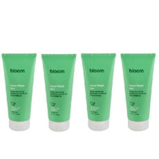 ژل شستشو صورت بلوم مدل عصاره چای سبز مناسب برای پوست چرب حجم 200 میلی لیتر بسته 4 عددی