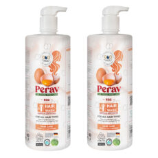 شامپو مو پراو مدل تخم مرغ مناسب برای انواع مو وزن 1000 گرم مجموعه 2 عددی