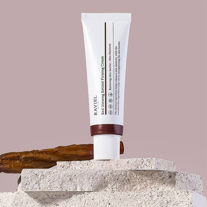 کرم سفت کننده و لیفتینگ راویل مدل رتینول جینسینگ حجم 50 میلی لیتر