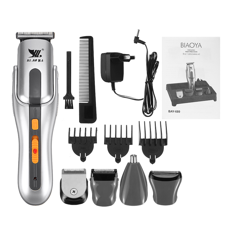 ست ماشین اصلاح موی صورت و بدن بیاوی مدل BAY-680