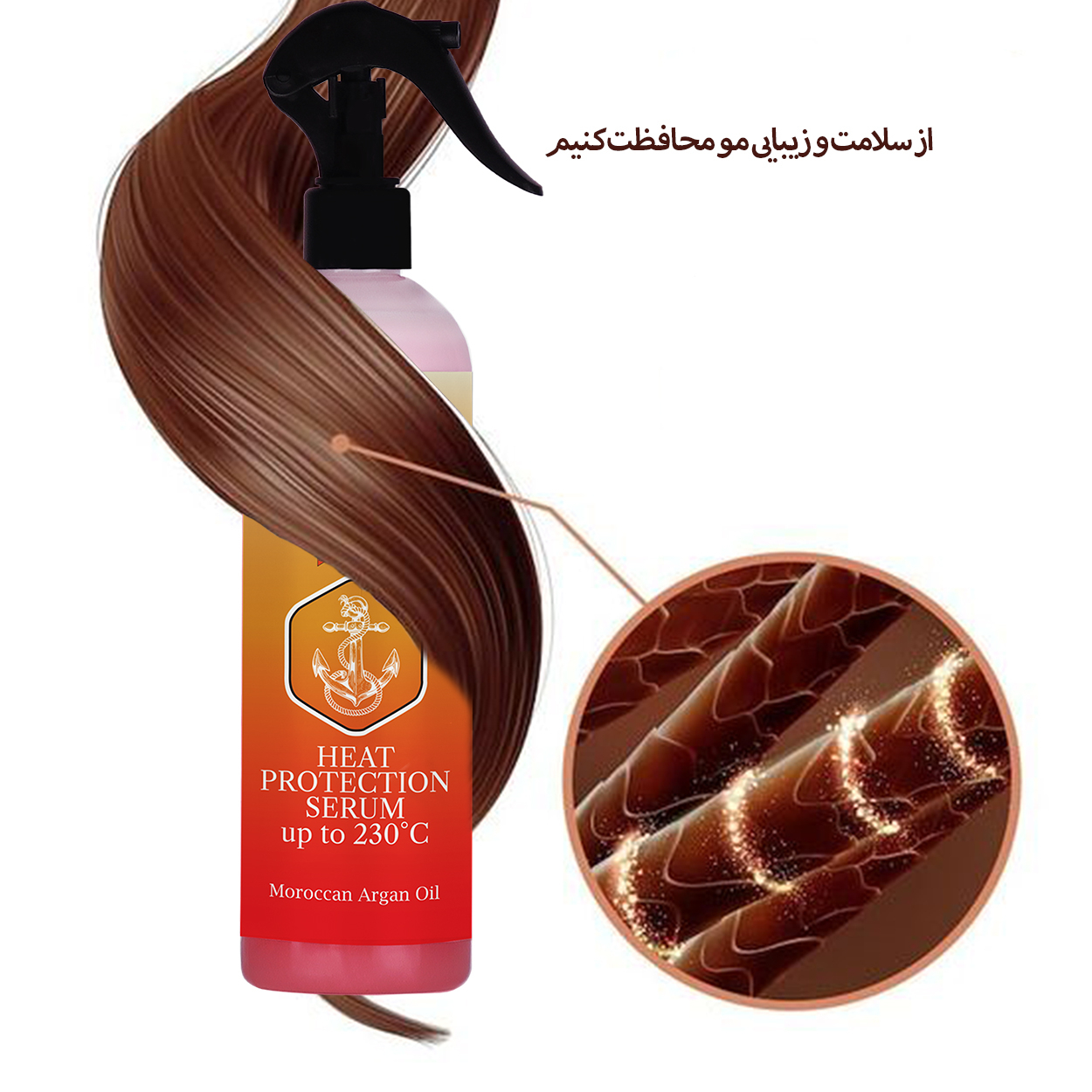 سرم دوفاز مو اولدشیپ مدل Heat Protect حجم 400 میلی لیتر