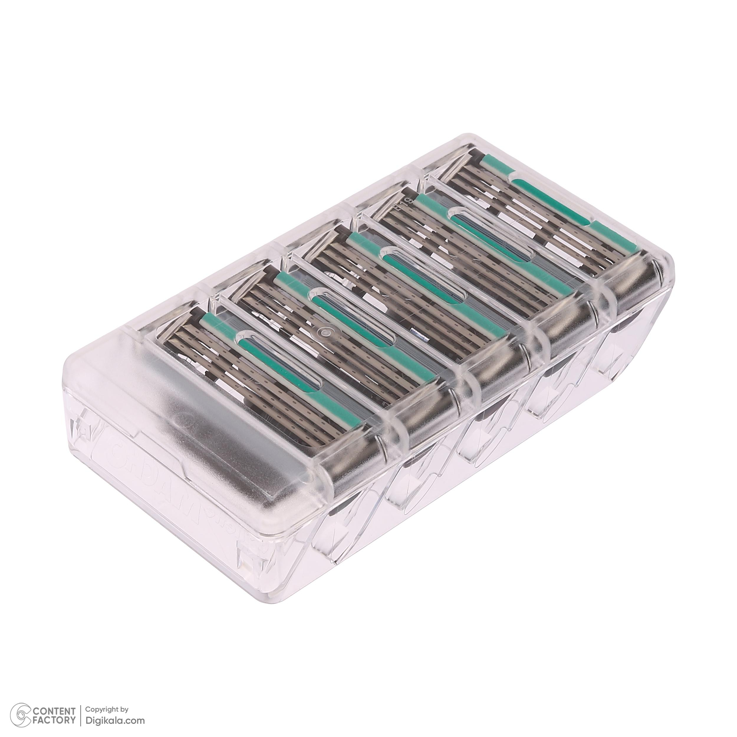 تیغ یدک ژیلت مدل Mach3 بسته 5 عددی