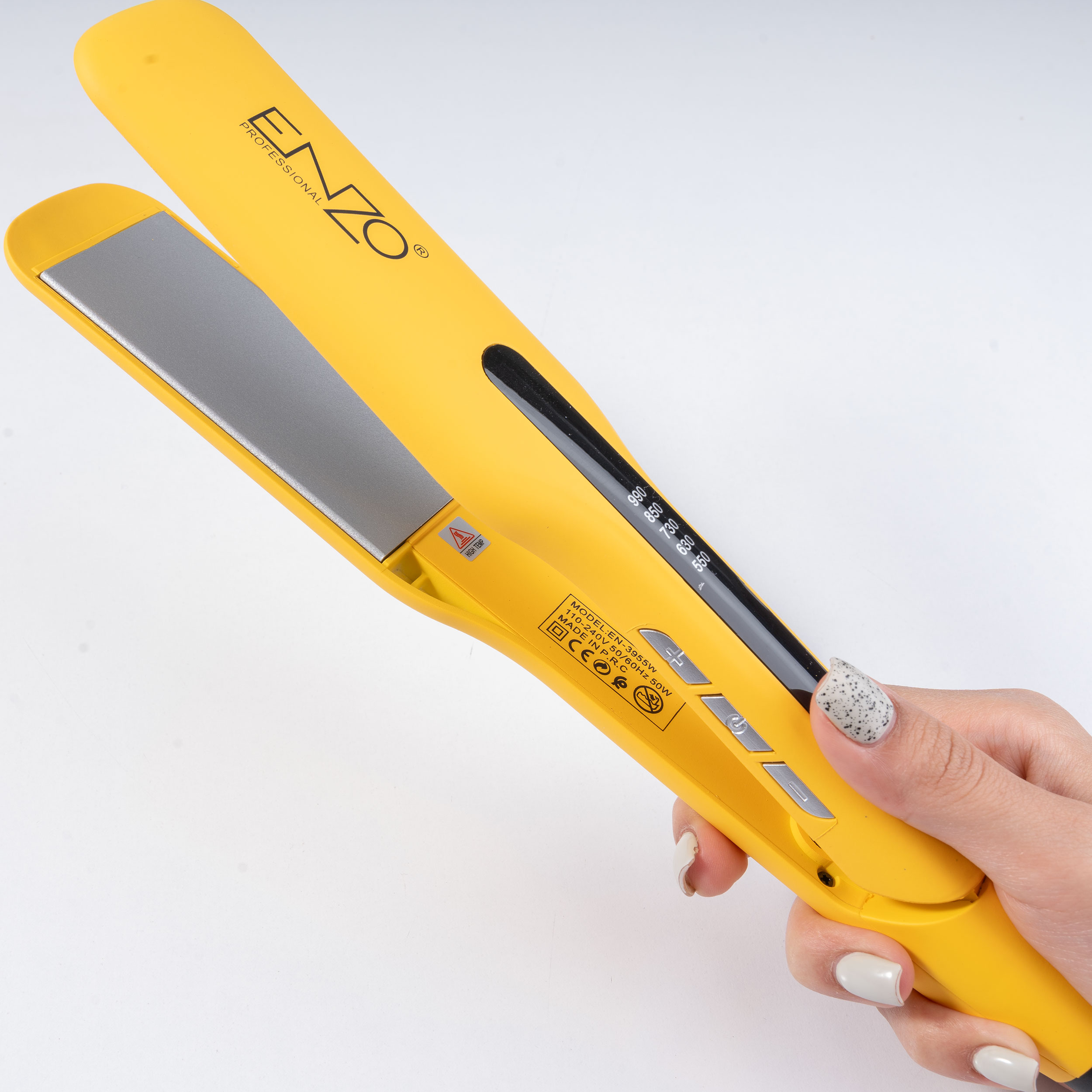 اتو مو انزو پروفیشینال مدل EN-3955W به همراه برس حرارتی و فرکننده مو