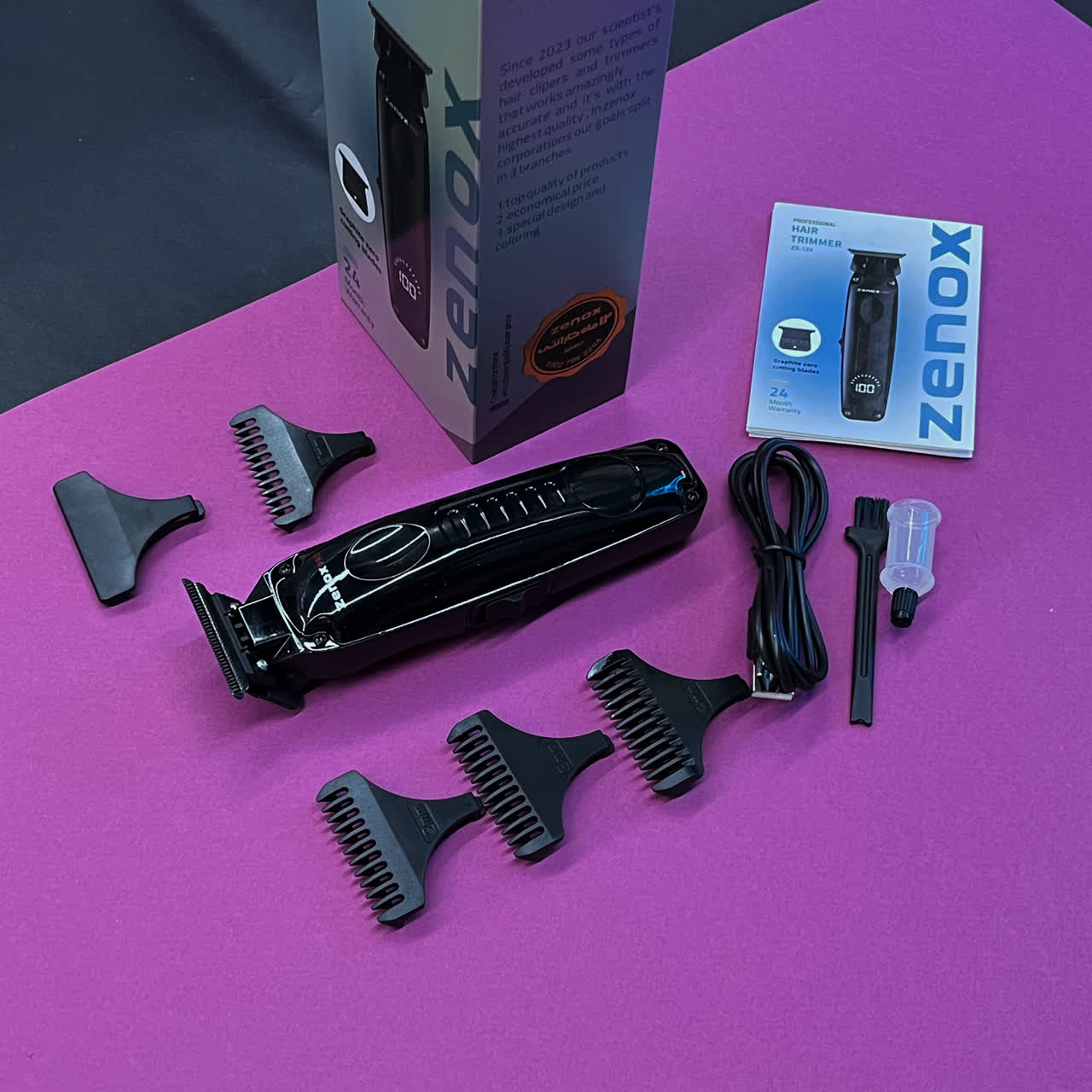 ماشین اصلاح موی صورت و بدن شارژی زیناکس مدل ZX-124