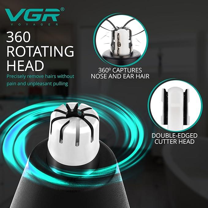 ماشین اصلاح مو صورت ، گوش و بینی و ابرو وی جی ار مدل 620