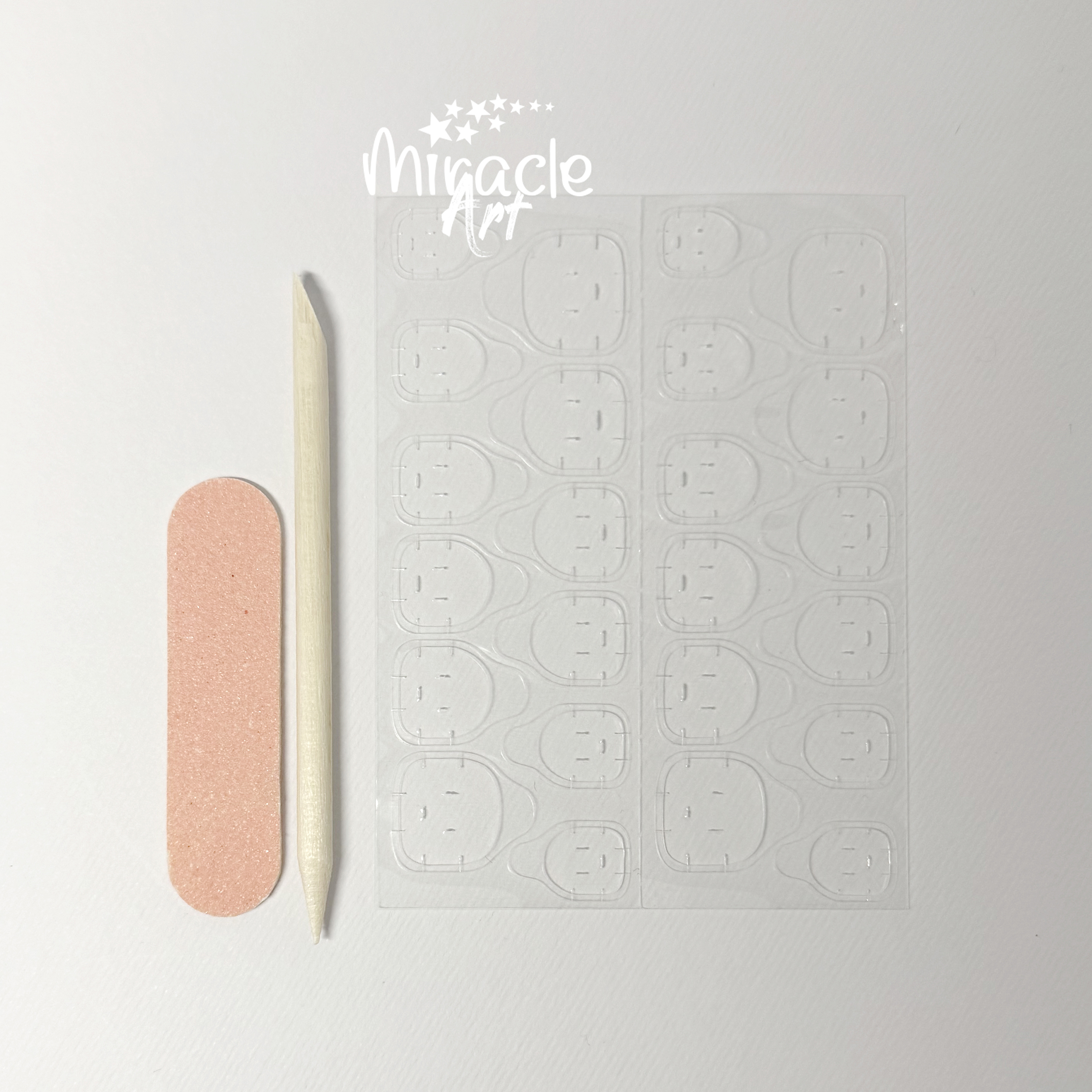 ناخن مصنوعی میراکل آرت کد 015M بسته 10 عددی