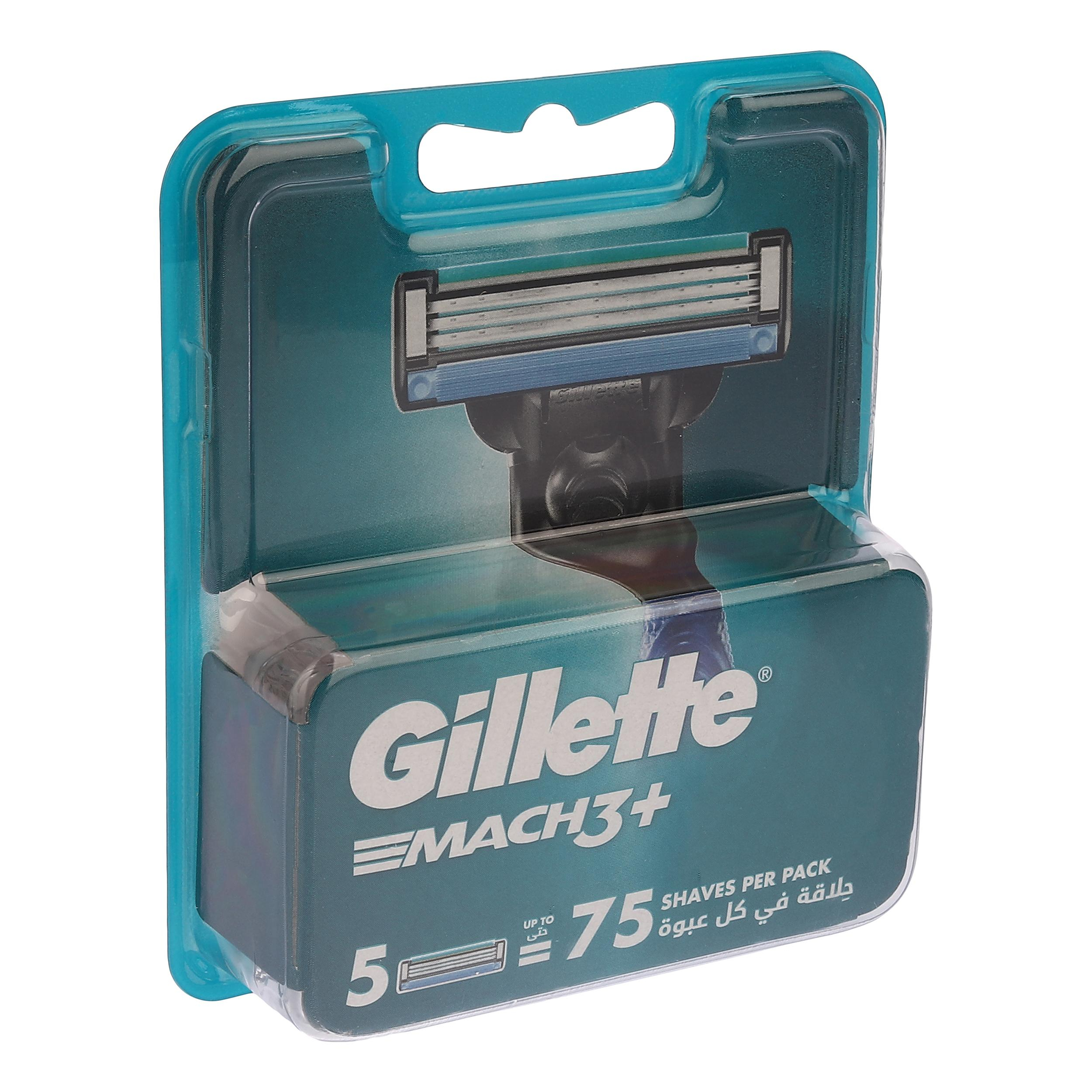 تیغ یدک ژیلت مدل Mach3 بسته 5 عددی