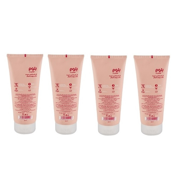 ژل شستشو صورت بلوم مدل شکوفه گیلاس مناسب برای پوست معمولی حجم 200 میلی لیتر  بسته 4 عددی