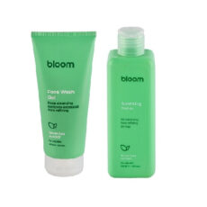 ژل شستشو صورت بلوم مدل عصاره چای سبز مناسب برای پوست چرب حجم 200 میلی لیتر به همراه تونر صورت بلوم مدل عصاره چای سبز مناسب برای پوست چرب حجم 250 میلی لیتر