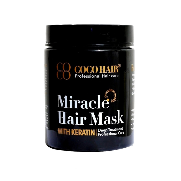 ماسک مو ترمیم کننده کوکوهیر مدل Miracle مناسب برای موهای خشک و آسیب دیده حجم 700 میلی لیتر