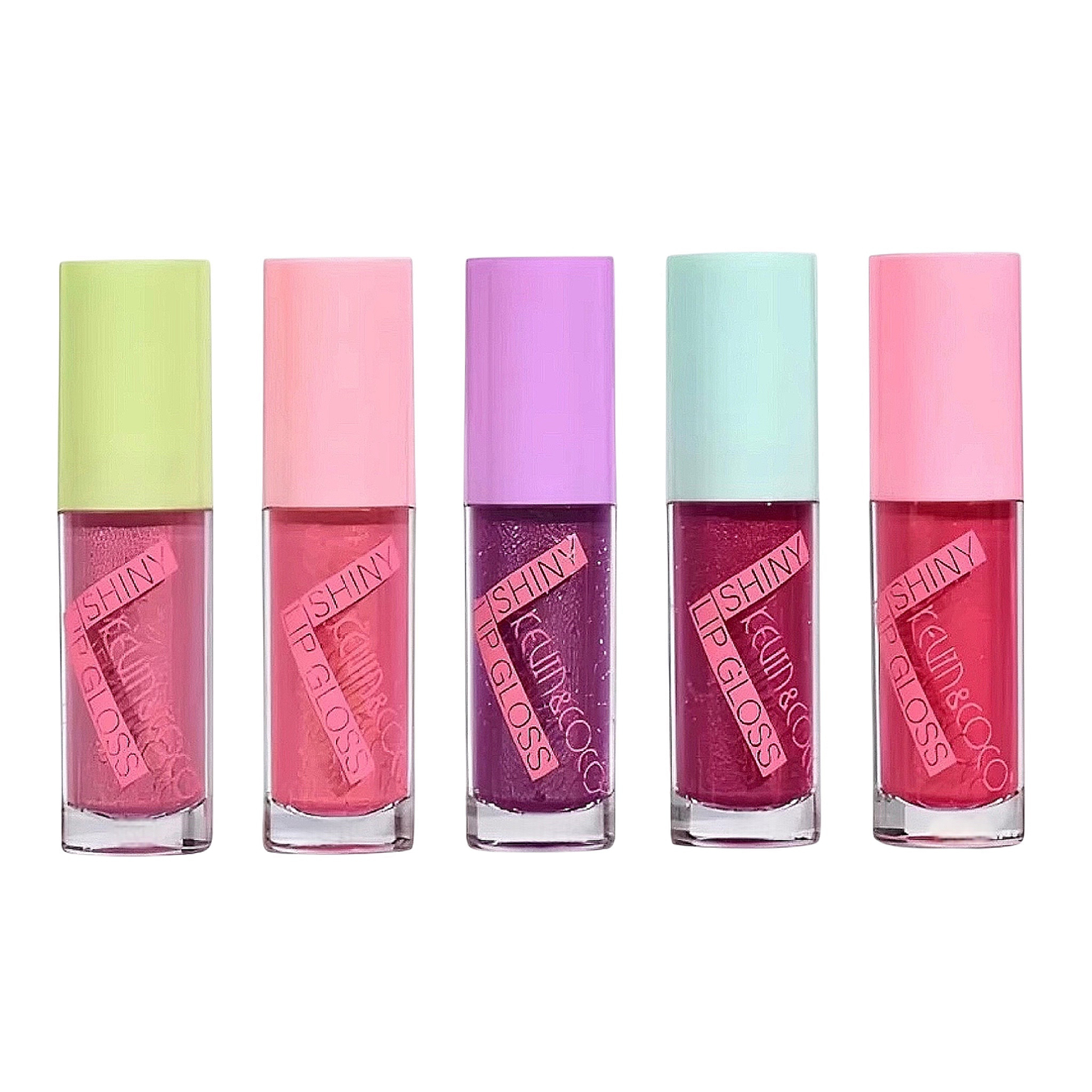 رژ لب مایع کوین اند کوکو مدل شاینی شماره 055 مجموعه 5 عددی