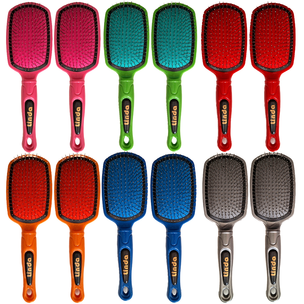 برس مو لیندا مدل الوان بسته 12 عددی