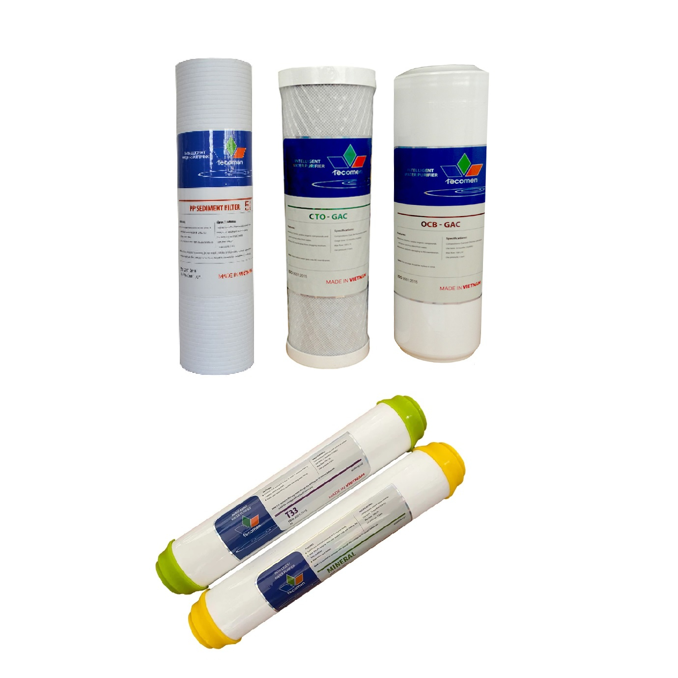 فیلتر دستگاه تصفیه آب تکومن مدل 5in1 مجموعه 5 عددی