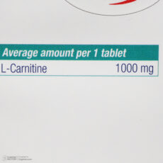 قرص ال کارنیتین یورو ویتال - 1000 میلی گرم دو بسته 60 عددی