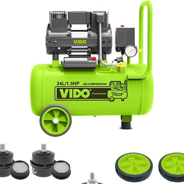 کمپرسور باد سایلنت ویدو مدل WD060212415 ظرفیت 24 لیتر