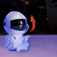 رقص نور لیزری مدل کهکشانی طرح فضانورد نشسته گیتاری