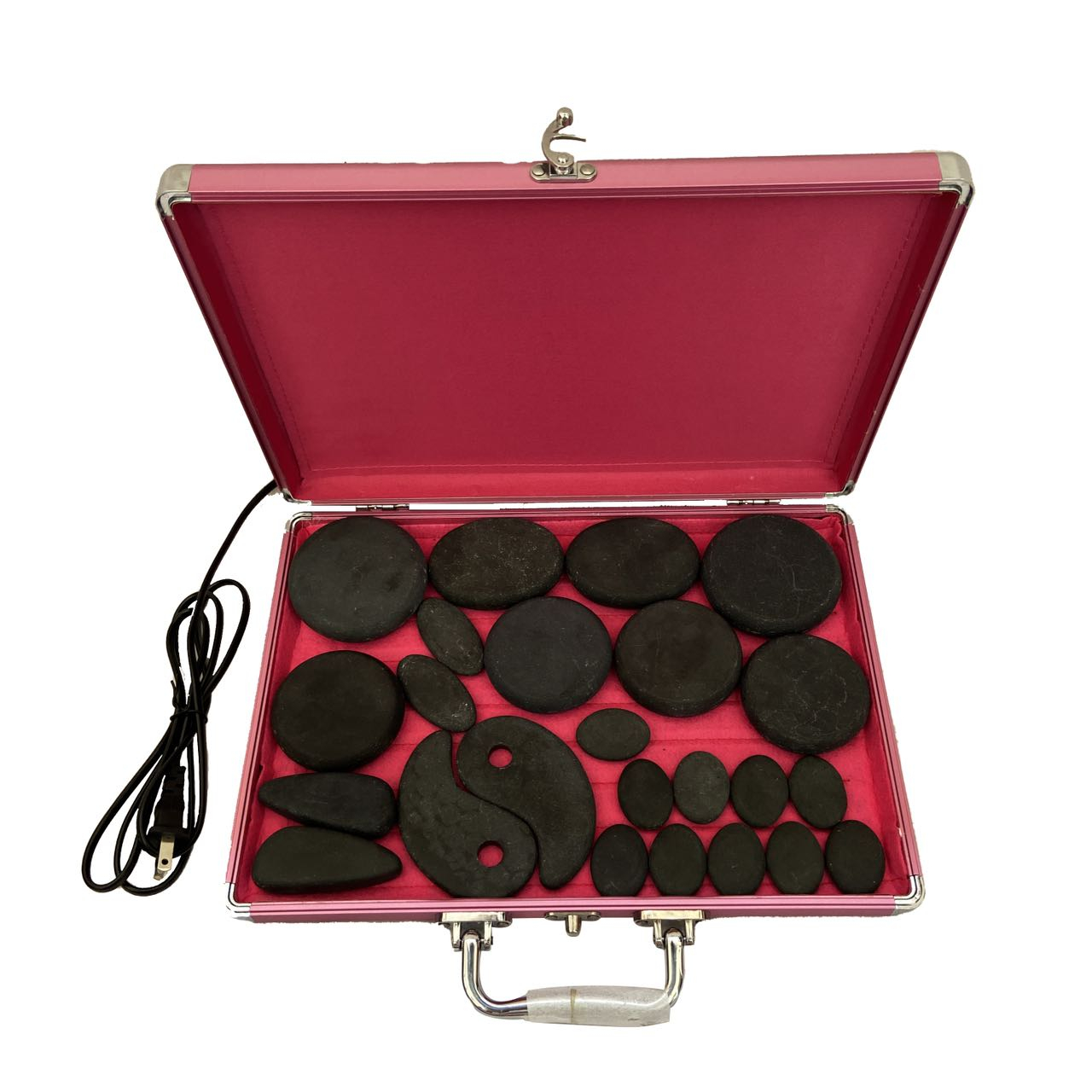 سنگ ماساژ مدل spa-24 بسته  24 عددی به همراه کیف و هیتر برقی