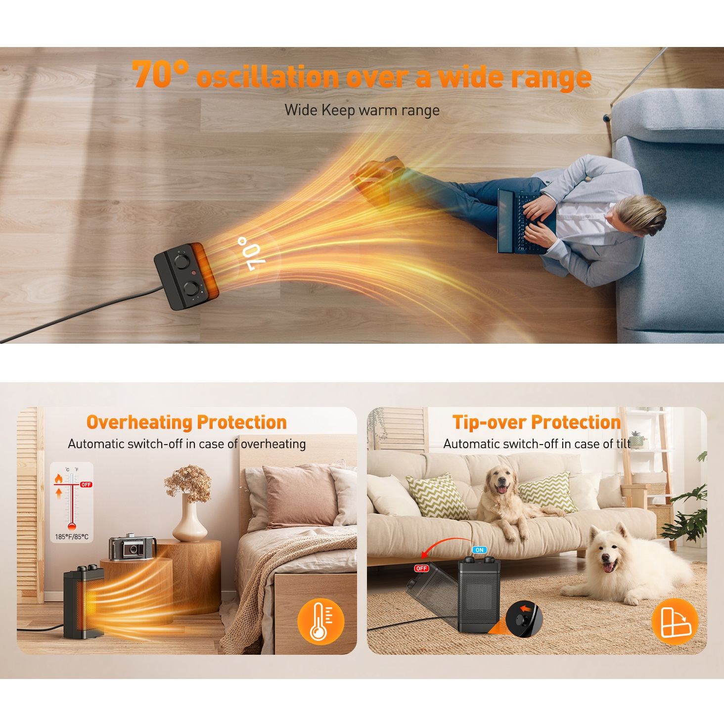 هیتر برقی کِنکیو مدل YND-1200B