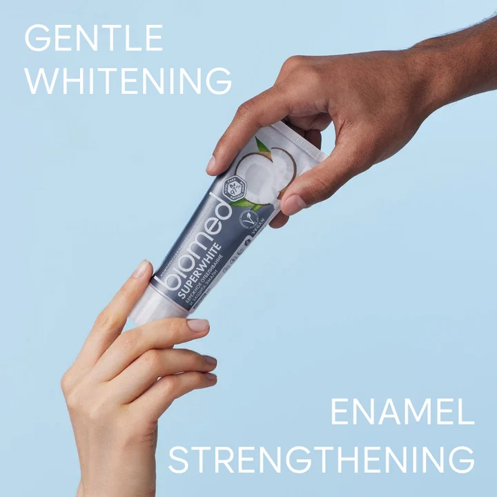 خمیر دندان سفید کننده بیومد مدل SUPER WHITE وزن 100 گرم