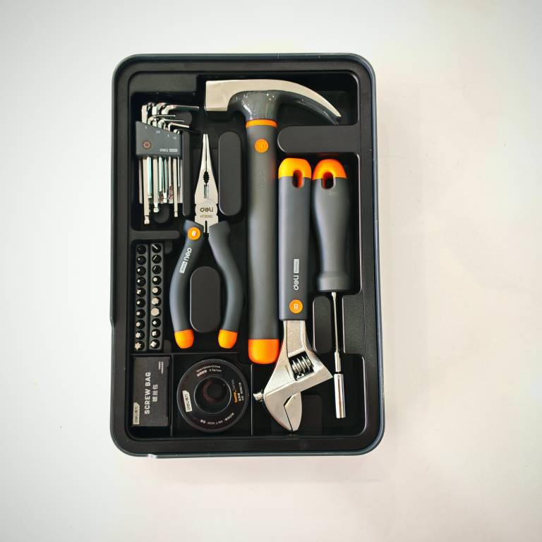 پیچ گوشتی شارژی دلی مدل H1001-ADEF مجموعه 59 عددی