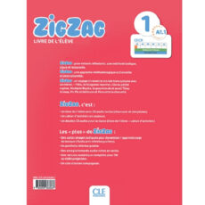 کتاب Zigzag 1 Niveau A1.1 اثر Hélène Vanthier نشر CLE INTERNATIONAL