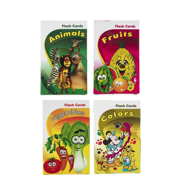 فلش کارت آموزش زبان انگلیسی انتشارات زبان پژوه مجموعه 4 عددی