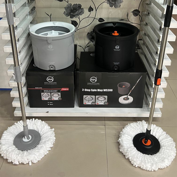 ست سطل و زمین شوی دبلیو.اس مدل WS300 به همراه 8 عدد سری یدک
