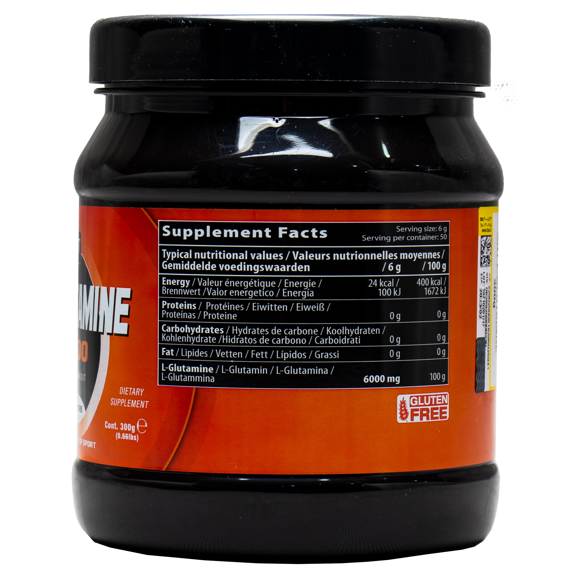 پودر ال گلوتامین 6000 کیو ان تی - 500 گرم