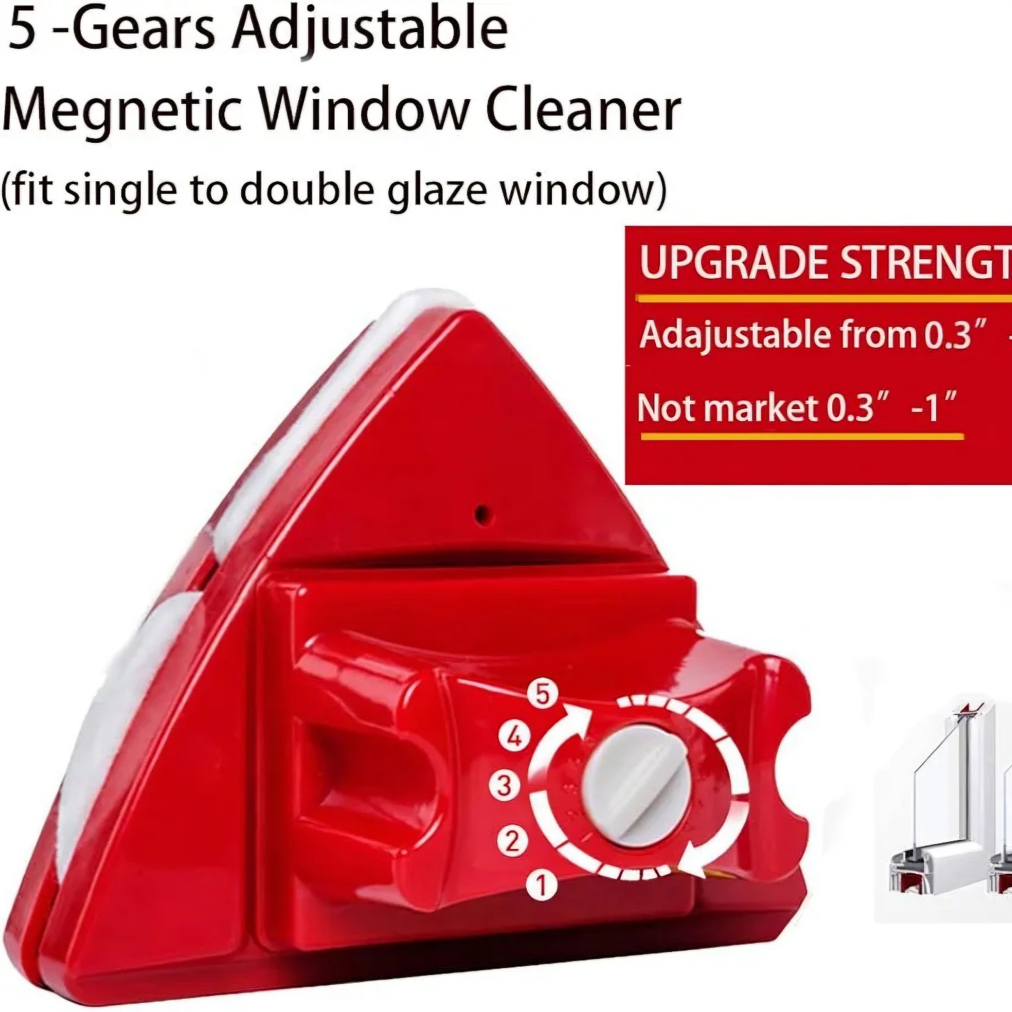 شیشه پاک کن مغناطیسی مدل تنظیم دار کد ٣-٣٠