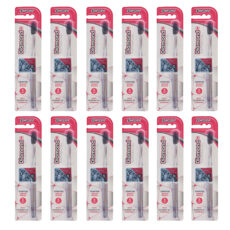 مسواک بزرگسال کانفیدنت مدل Diamond – Charcoal با برس نرم مجموعه 12 عددی