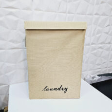 سبد لباس چرک مدل دسته کنفی درب دار