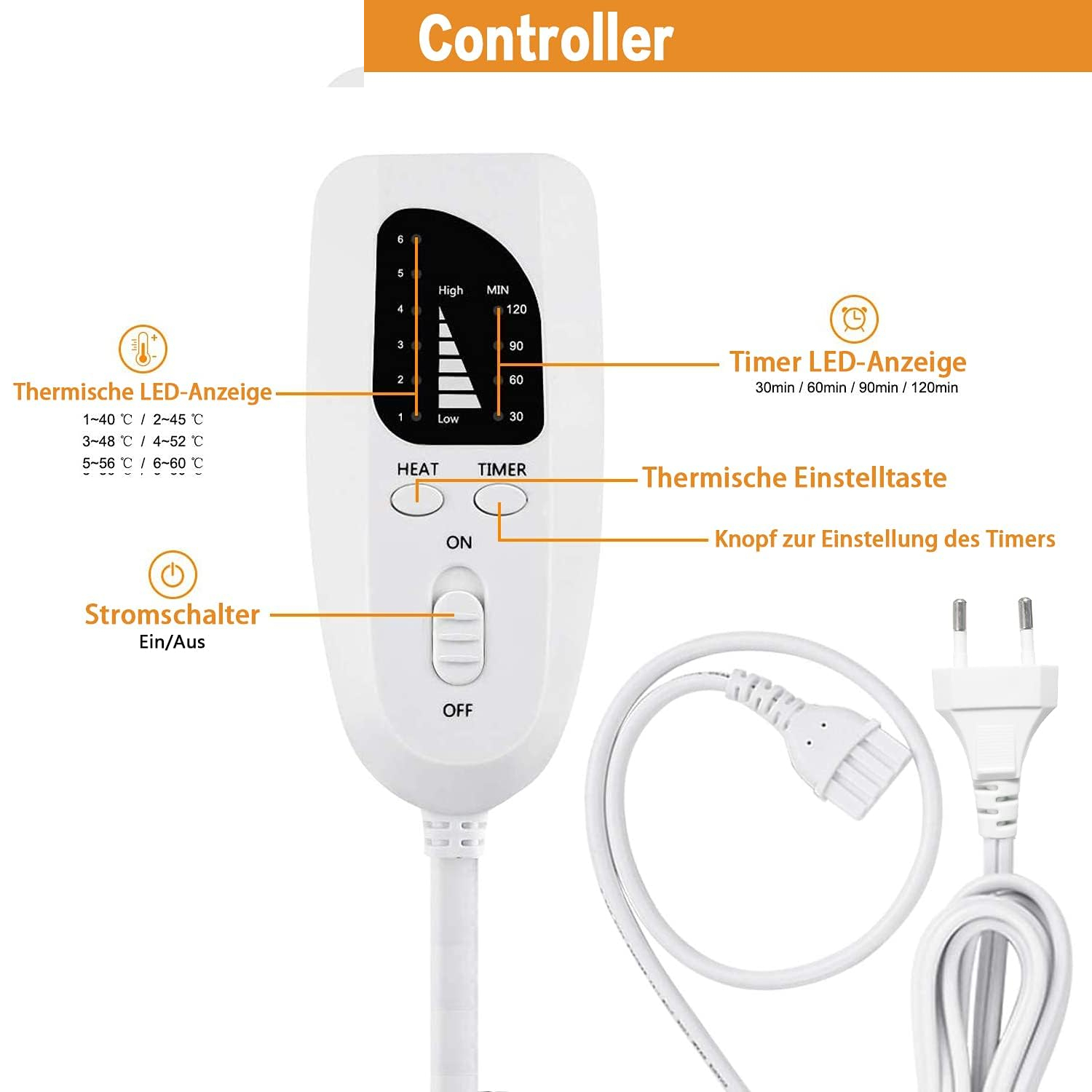تشکچه برقی مدل TK-HP2415 سایز 30*60 سانتی متر