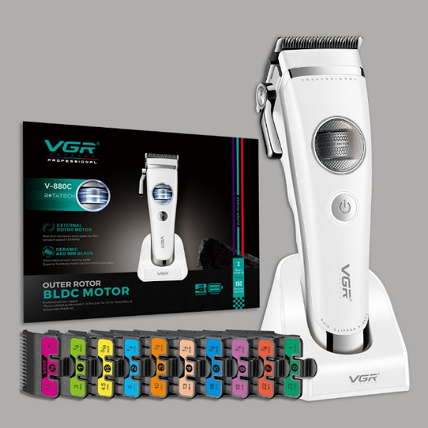 ماشین اصلاح موی سر و صورت شارژی وی جی ار مدل V-880C