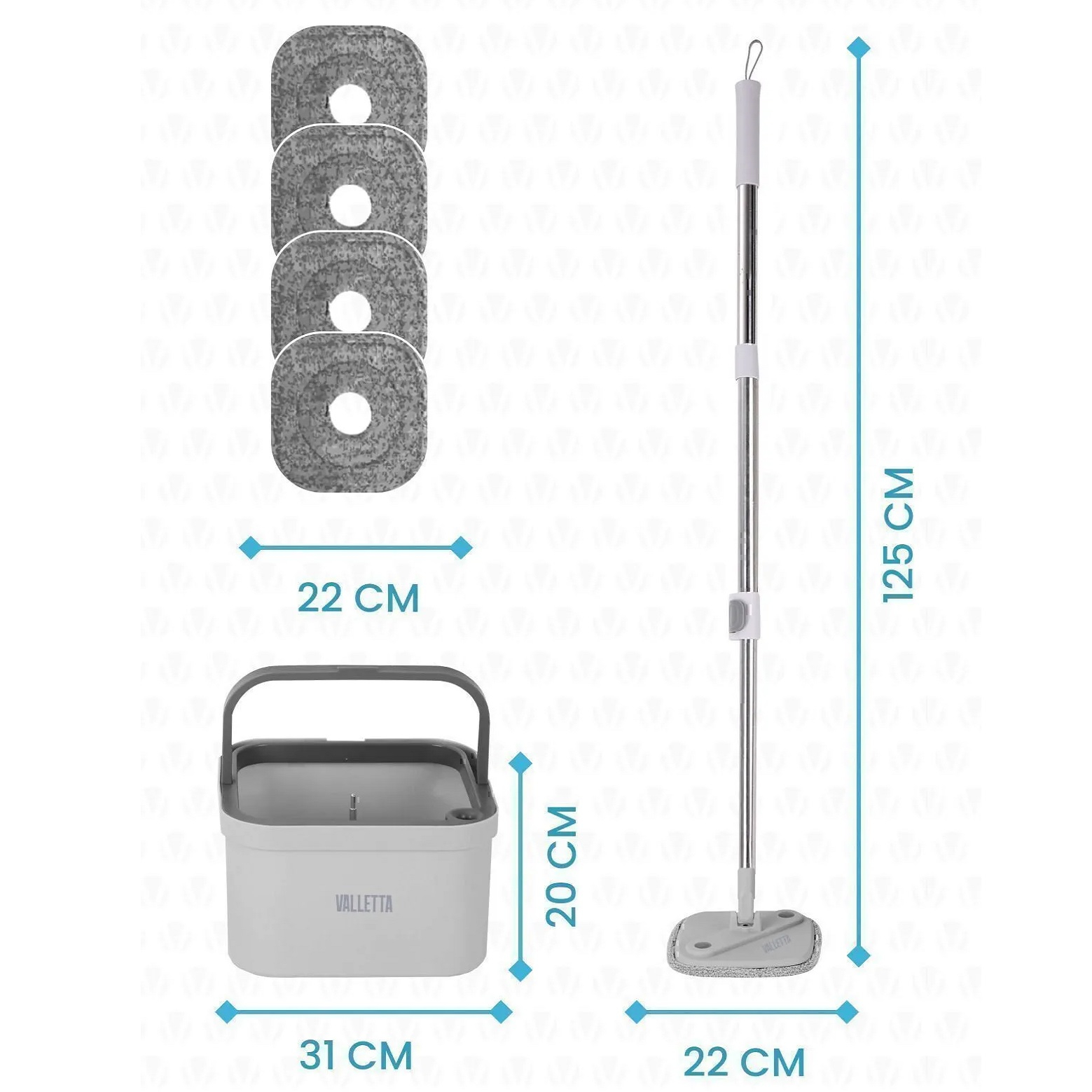 ست سطل و زمین شوی والتا مدل LAMONICA