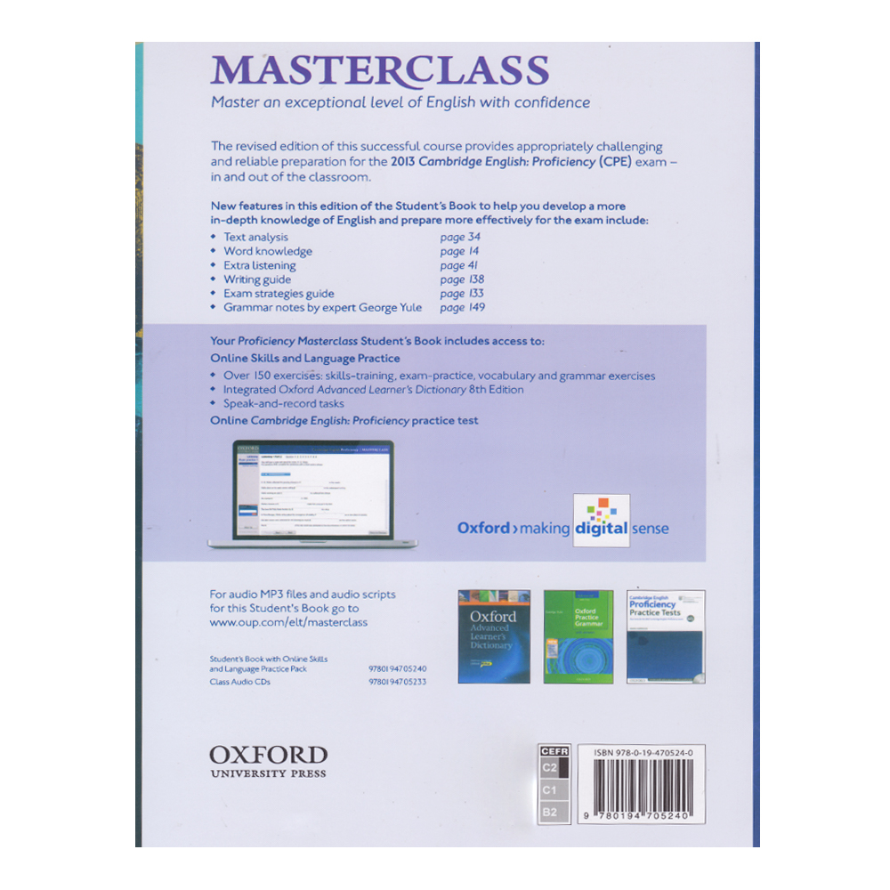 کتاب Cambridge English Proficiency Masterclass اثر جمعی از نویسندگان انتشارات الوندپویان