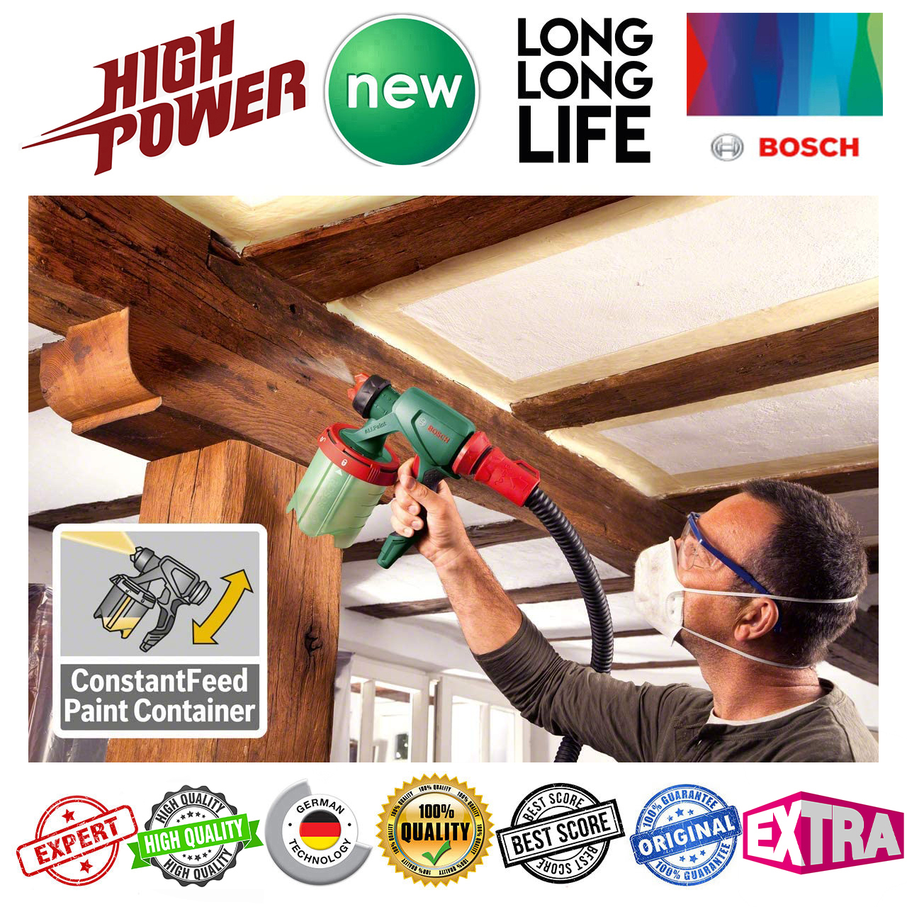 پیستوله برقی بوش مدل PFS 7000 کد All Paint/Advanced