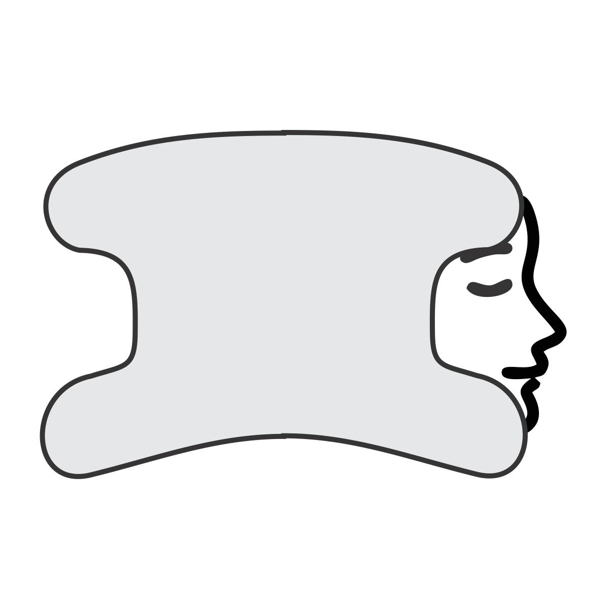 بالش طبی پوشانه نیلای مدل U