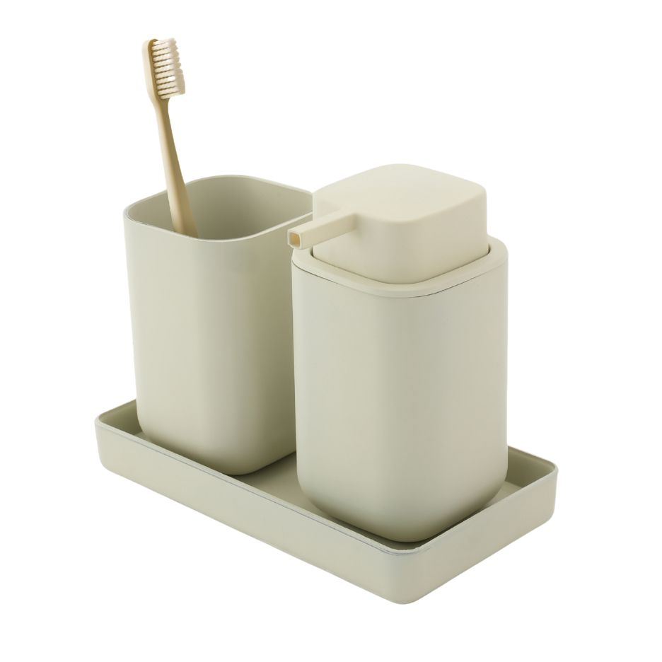 ست سرویس بهداشتی 3 تکه کنتراست مدل مربع