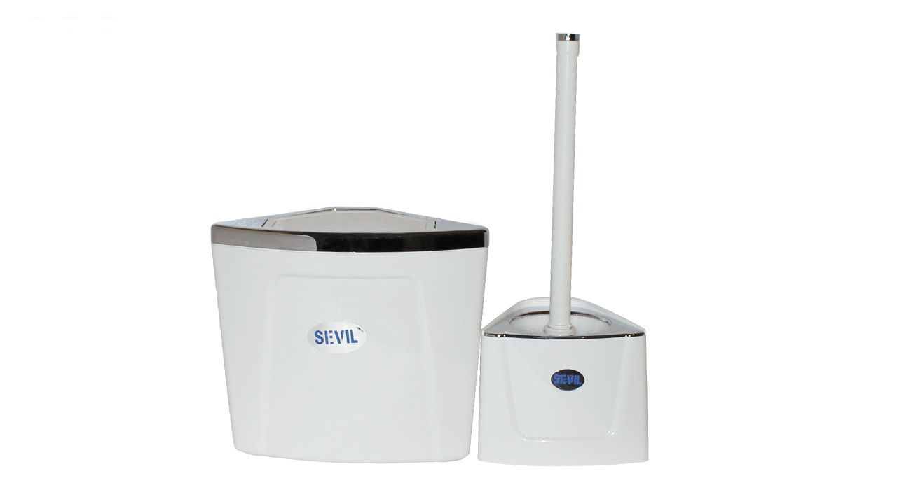 ست سطل زباله و فرچه سویل مدل Pyra