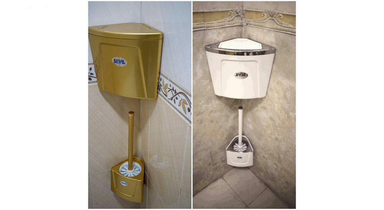 ست سطل زباله و فرچه سویل مدل Pyra