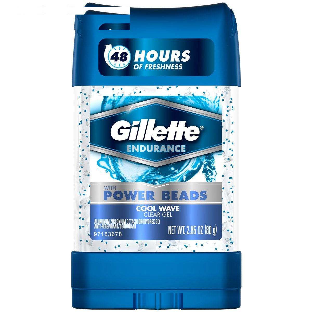 ژل شفاف ضد تعریق مردانه ژیلت مدل Cool Wave حجم 80 میلی لیتر