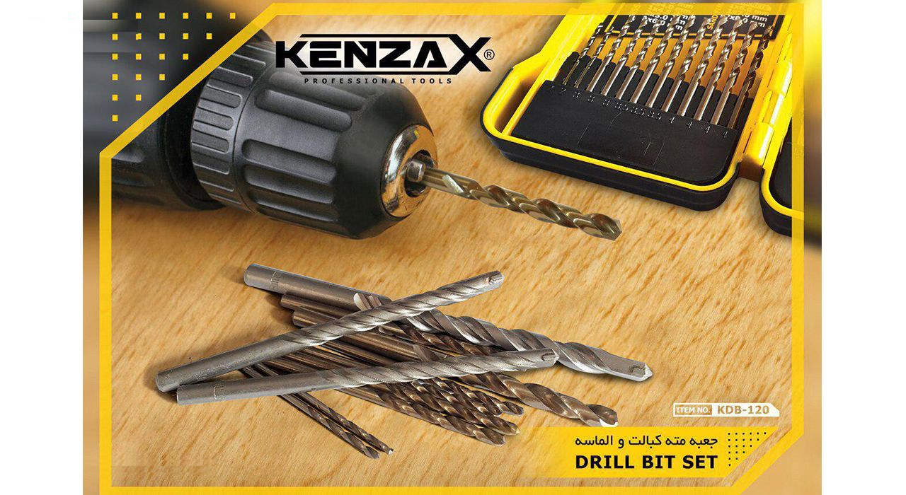 مجموعه 20 عددی مته کنزاکس مدل KDB-120